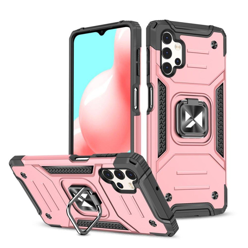 Wozinsky Ring Armor šarvuotas hibridinio korpuso dangtelis + magnetinis laikiklis Samsung Galaxy A73 auksui