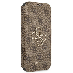 Guess 4G Big Metal Logo dėklas, skirtas iPhone 13 Pro / iPhone 13 - rudas