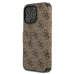 Guess 4G Big Metal Logo dėklas, skirtas iPhone 13 Pro / iPhone 13 - rudas