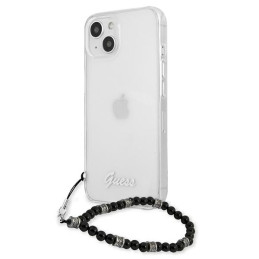 Guess Black Pearl dėklas iPhone 13 - skaidrus