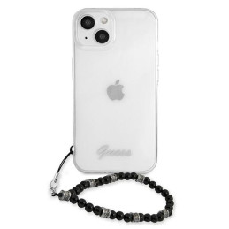 Guess Black Pearl dėklas iPhone 13 - skaidrus