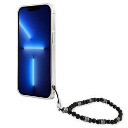 Guess Black Pearl dėklas iPhone 13 - skaidrus