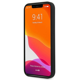 Guess Silicone 4G Logo dėklas iPhone 13 mini - juodas