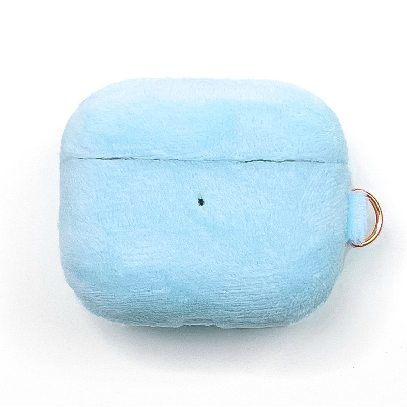 „Kingxbar Plush Pods“ dėklas, skirtas „AirPods 3“ pliušinis dėklas, mėlynas ausinių dangtelis