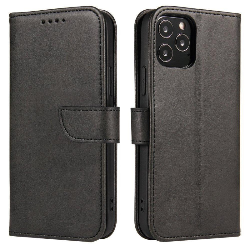 Magnet Case elegantiškas dėklas su atvartu ir stovo funkcija, skirta Huawei nova 8 black