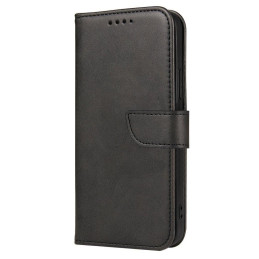 Magnet Case elegantiškas dėklas su atvartu ir stovo funkcija, skirta Huawei nova 8 black