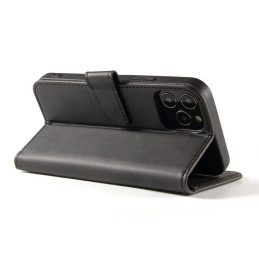 Magnet Case elegantiškas dėklas su atvartu ir stovo funkcija, skirta Samsung Galaxy A13 5G black