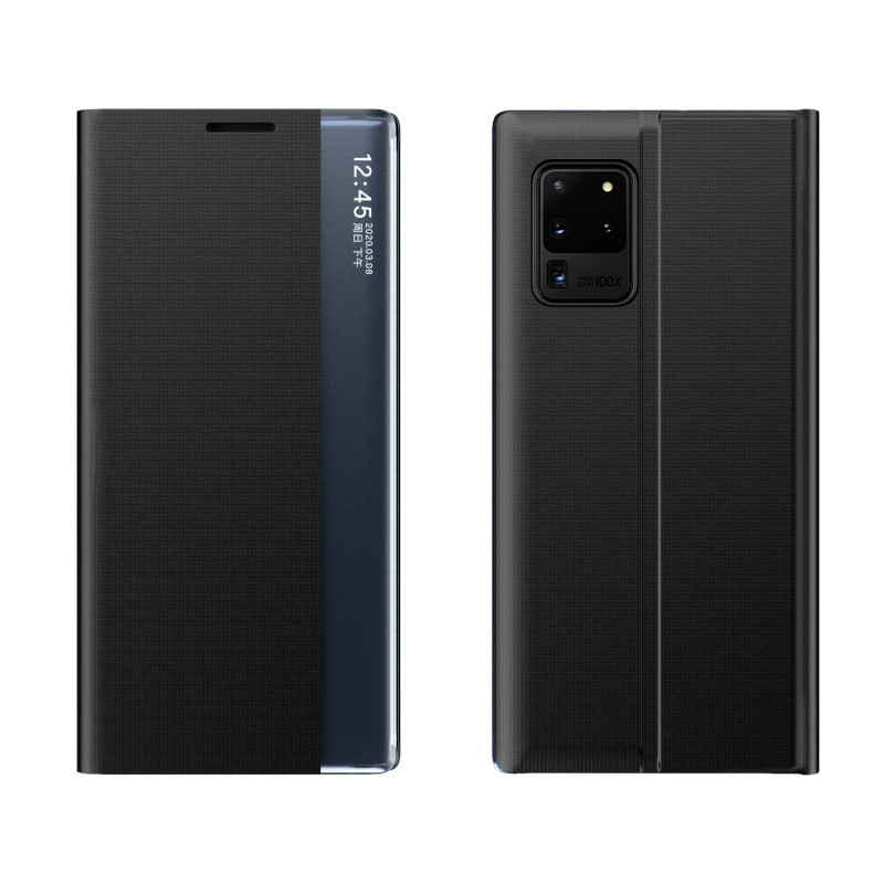 Naujas Sleep Case dangtelis su atvartu ir stovo funkcija, skirta Samsung Galaxy A53 5G black