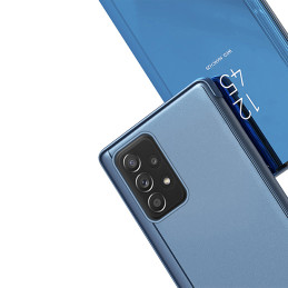 Clear View Case atverčiamas dangtelis, skirtas Samsung Galaxy A53 5G mėlynas