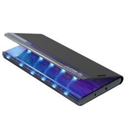 Naujas Sleep Case dangtelis su atvartu ir stovo funkcija, skirta Samsung Galaxy S22 Ultra blue