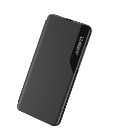 Eco Leather View Case elegantiškas dėklas su atvartu ir stovo funkcija, skirta Samsung Galaxy S22+ (S22 Plus) raudona