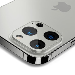 Spigen Optik.tR kameros apsauga iPhone 13 Pro / 13 Pro Max - sidabrinė 2 vnt.