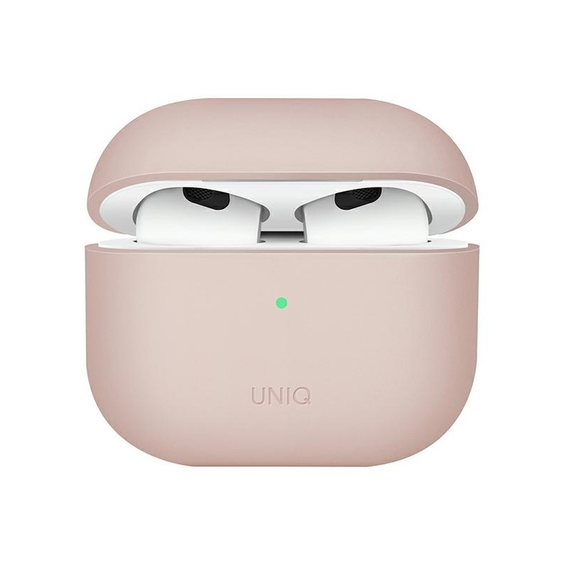 Uniq Lino silikoninis dėklas, skirtas AirPods 3 - rožinis
