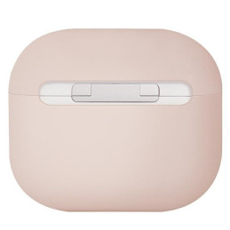 Uniq Lino silikoninis dėklas, skirtas AirPods 3 - rožinis