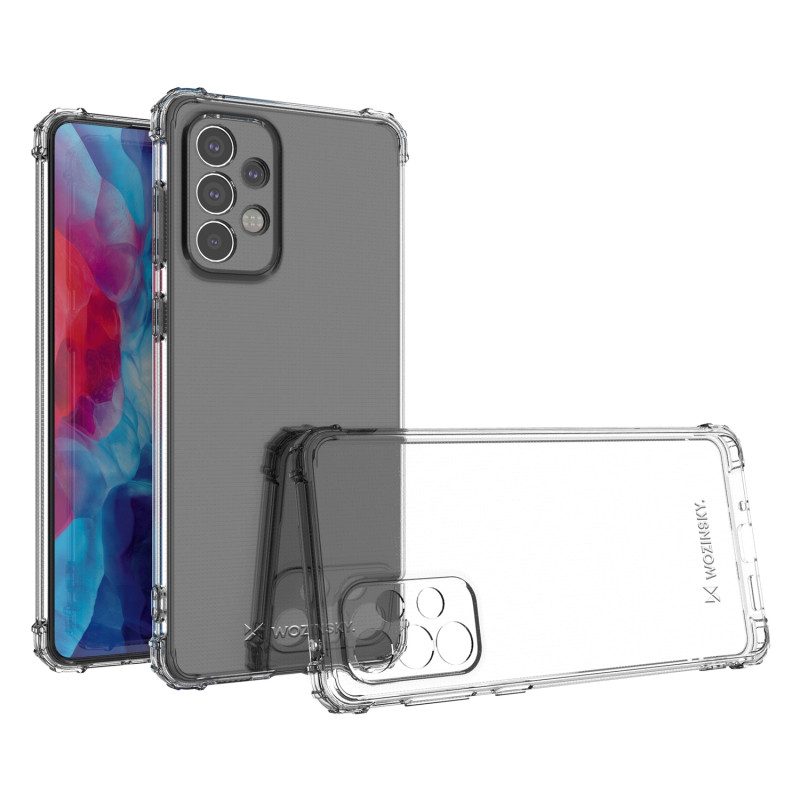 Wozinsky Anti Shock šarvuotas dėklas Samsung Galaxy A73 skaidrus