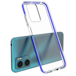 Spring Case, gelinis dėklas su spalvingu rėmeliu, skirtas Xiaomi Redmi 10, šviesiai rožinis