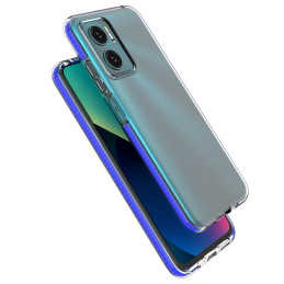 Spring Case, gelinis dėklas su spalvingu rėmeliu, skirtas Xiaomi Redmi 10, šviesiai rožinis