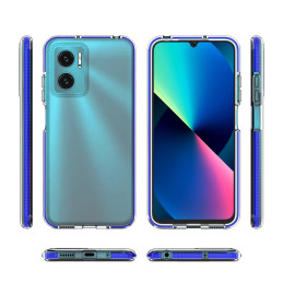 Spring Case, gelinis dėklas su spalvingu rėmeliu, skirtas Xiaomi Redmi 10, šviesiai rožinis