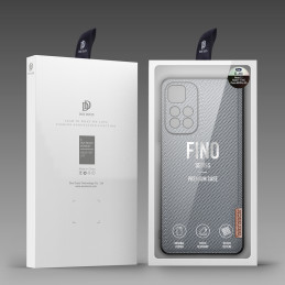 Dux Ducis Fino dėklo dangtelis, padengtas nailono medžiaga, skirtas Poco M4 Pro 5G mėlynai