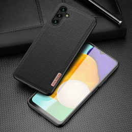 Dux Ducis Fino dėklo dangtelis, padengtas nailono medžiaga, skirtas Samsung Galaxy A13 5G juodas