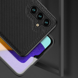 Dux Ducis Fino dėklo dangtelis, padengtas nailono medžiaga, skirtas Samsung Galaxy A13 5G juodas