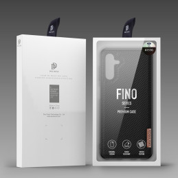 Dux Ducis Fino dėklo dangtelis, padengtas nailono medžiaga, skirtas Samsung Galaxy A13 5G juodas