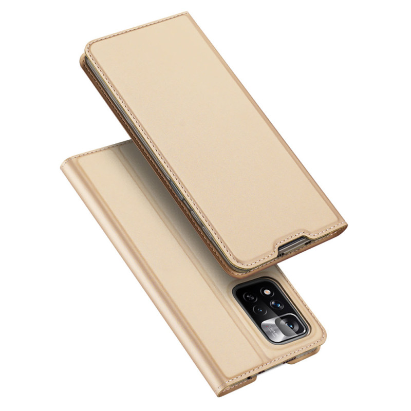 Dux Ducis Skin Pro dėklo dėklo dangtelis su atvartu, skirtas Poco M4 Pro 5G auksui
