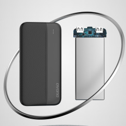 Dudao K4S maitinimo blokas 2x A tipo USB 10000mAh 5V/ 2A juodas