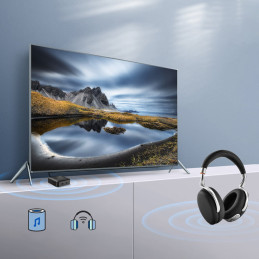 Ugreen 2in1 Bluetooth 5.0 siųstuvas/ imtuvas muzikai, juodas (CM144)
