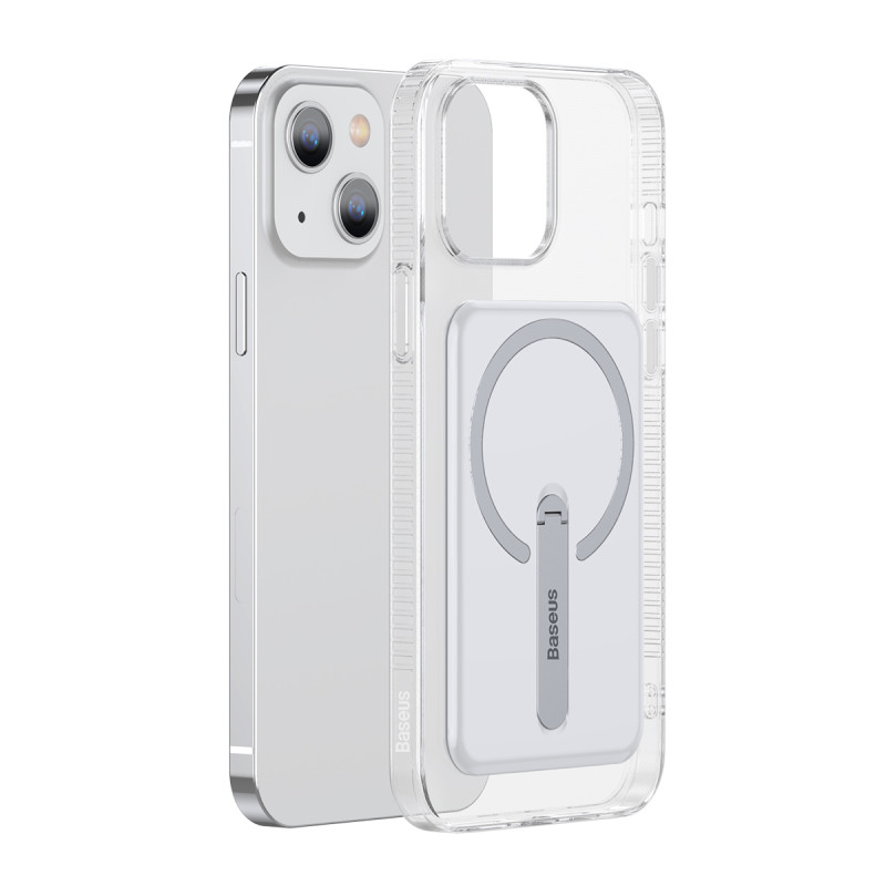 Baseus magnetinis dėklas, magnetinis telefono dėklas iPhone 13 (6.1" 2021) skaidrus