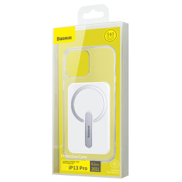 Baseus magnetinis dėklas, magnetinis telefono dėklas iPhone 13 Pro (6.1" 2021) skaidrus