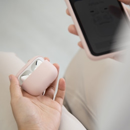 UNIQ Lino silikoninis dėklas, skirtas AirPods Pro - juodas