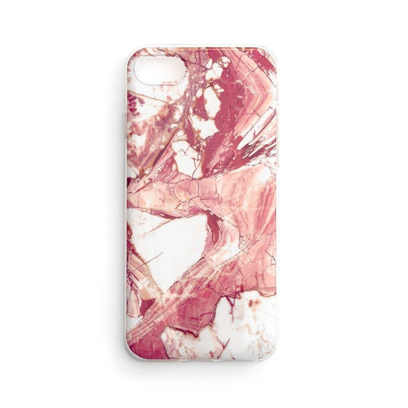 Wozinsky Marble gelio dėklo marmurinis dangtelis, skirtas Samsung Galaxy A73 rožinis