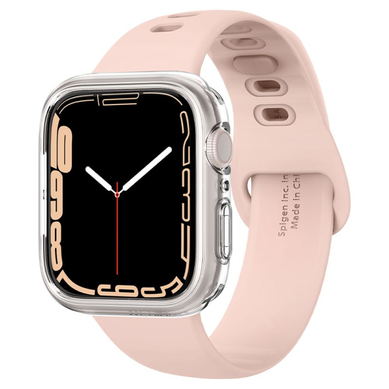 „Spigen“ skystųjų kristalų dėklas, skirtas Apple Watch 4 / 5 / 6 / 7 / 8 / SE (40 / 41 mm) - skaidrus