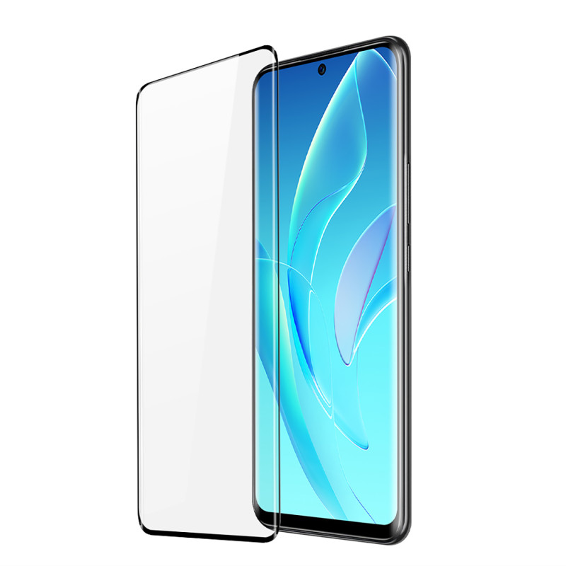 Dux Ducis Curved Glass grūdintas stiklas, skirtas Honor 60 Pro su juodu rėmeliu