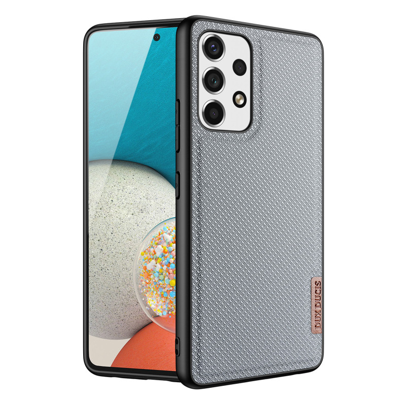 Dux Ducis Fino dėklo dangtelis, padengtas nailono medžiaga, skirtas Samsung Galaxy A53 5G mėlynai