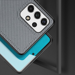 Dux Ducis Fino dėklo dangtelis, padengtas nailono medžiaga, skirtas Samsung Galaxy A53 5G mėlynai