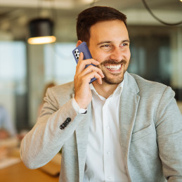 DUX DUCIS Skin X dėklo dėklo dangtelis su atvartu, skirtas Samsung Galaxy A73 mėlynas