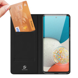 Dux Ducis Skin Pro dėklas su atvartu, skirtas Samsung Galaxy A73 juodas