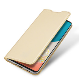 Dux Ducis Skin Pro dėklo dėklo dangtelis su atvartu, skirtas Samsung Galaxy A73 auksui