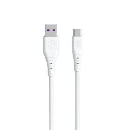 Dudao kabelis USB – USB Type C 6A 1 m baltas (TGL3T)