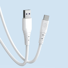Dudao kabelis USB – USB Type C 6A 1 m baltas (TGL3T)