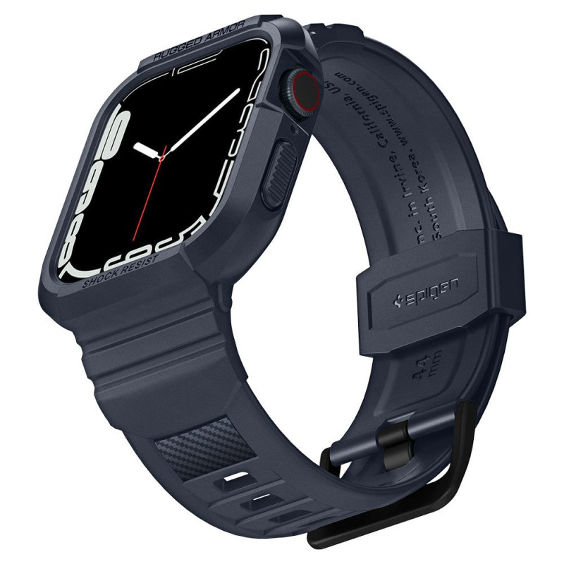 „Spigen Rugged Armor Pro“ dėklas, skirtas Apple Watch 4/ 5/ 6/ 7/ 8/ 9/ SE (44/ 45 mm) – pilkas