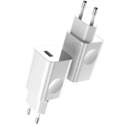 „Baseus Charging Quick Charger“ CCALL-BX02 tinklo USB-A 24W QC 3.0 įkroviklis – baltas