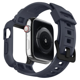„Spigen Rugged Armor Pro“ dėklas, skirtas Apple Watch 4/ 5/ 6/ 7/ 8/ 9/ SE (44/ 45 mm) – pilkas