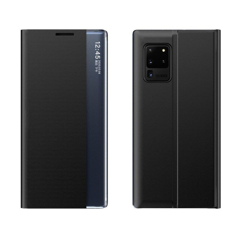 Naujas Sleep Case dangtelis su atvartu ir stovo funkcija, skirta Samsung Galaxy A33 5G black