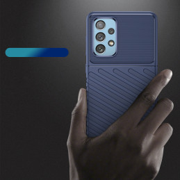 Thunder Case lankstus šarvuotas dėklas, skirtas Samsung Galaxy A73 mėlynas