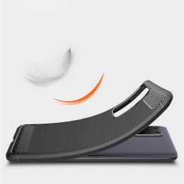Carbon Case lankstus Huawei P40 mėlynas dangtelis