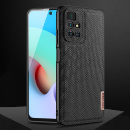Dux Ducis Fino dėklas, dangtelis padengtas nailono medžiaga, Xiaomi Redmi 10 mėlynas