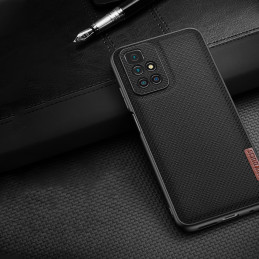 Dux Ducis Fino dėklas, dangtelis padengtas nailono medžiaga, Xiaomi Redmi 10 mėlynas